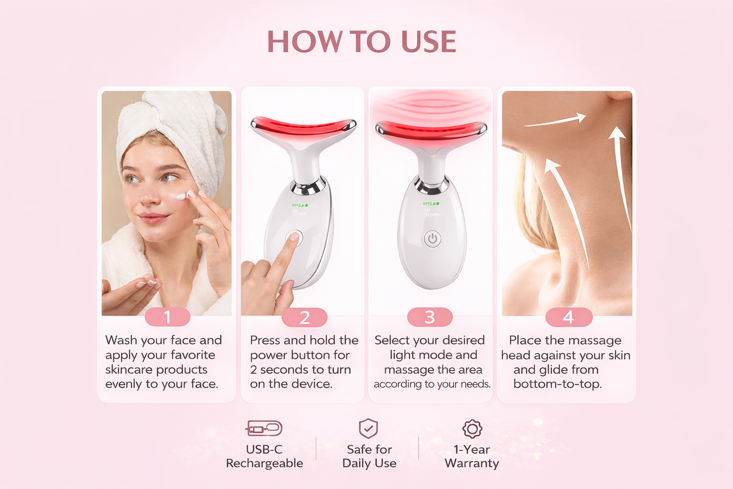 VIONA 7-in-1 LED Facial Sculptor